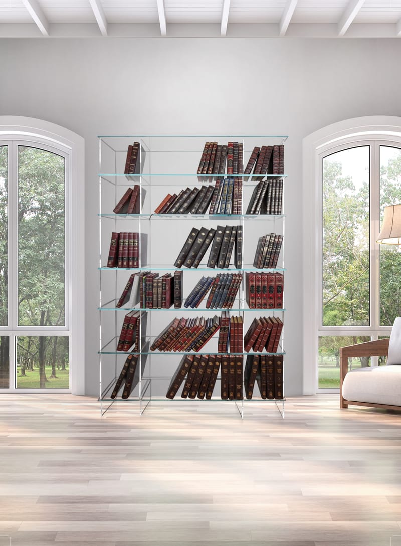 The UltraClear Glass Bookcase
