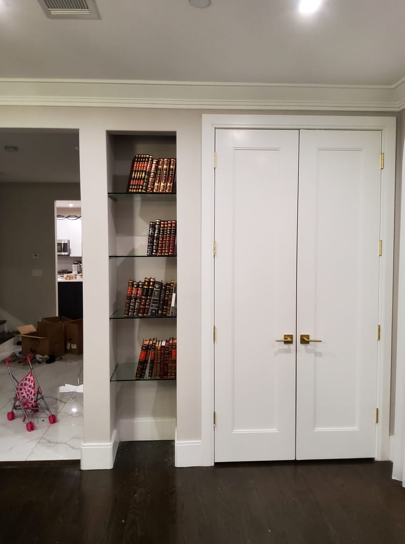 Custom Glass Shelving