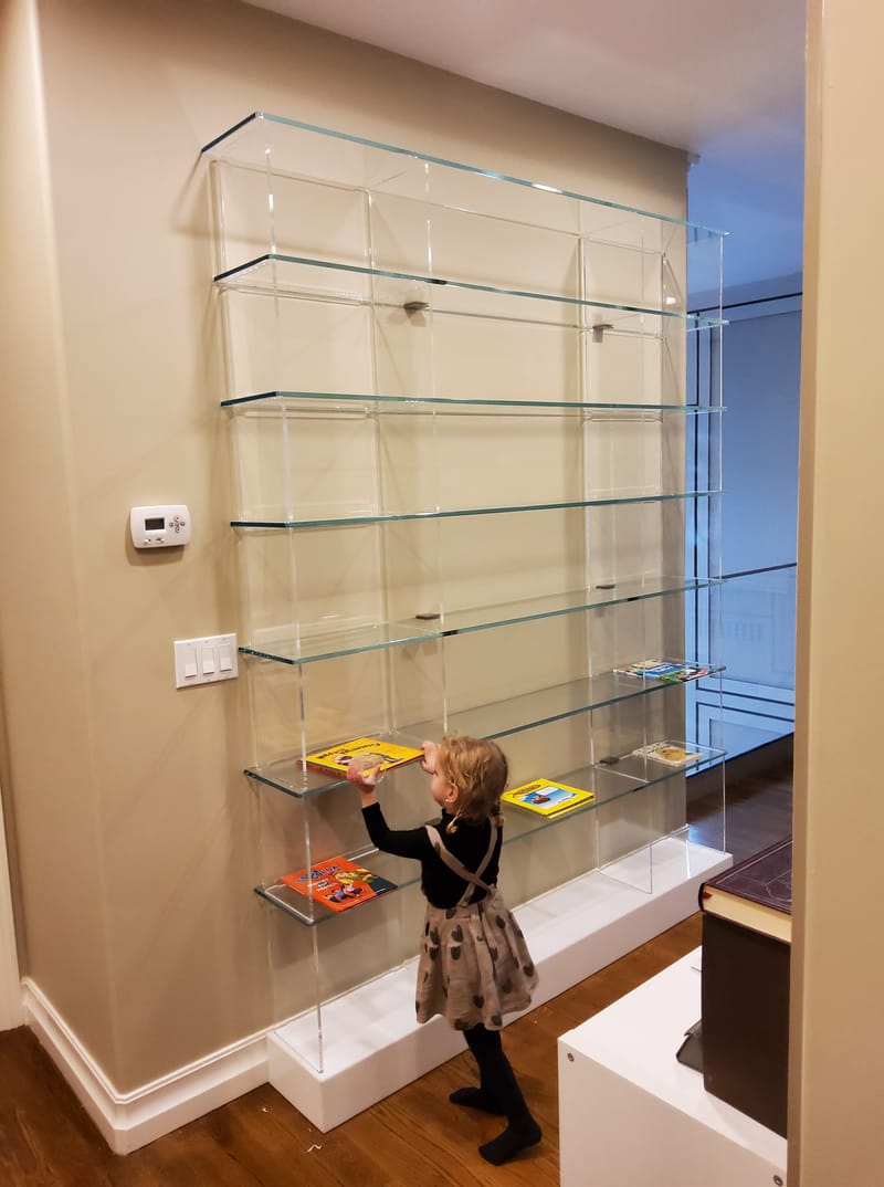 The UltraClear Glass Bookcase