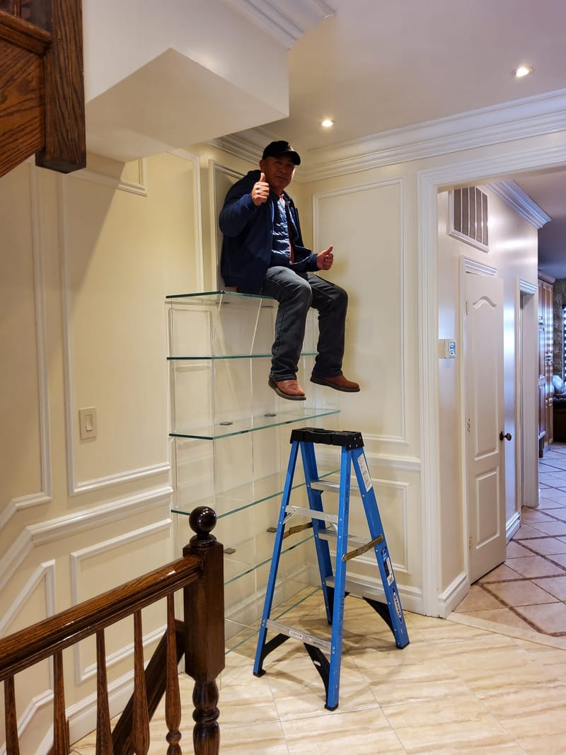 The UltraClear Glass Bookcase