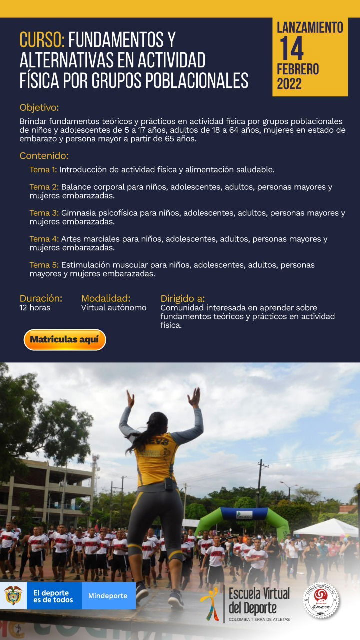 Dirigido a Comunidad interesada en aprender Fundamentos Teóricos y Prácticos en Actividad Física