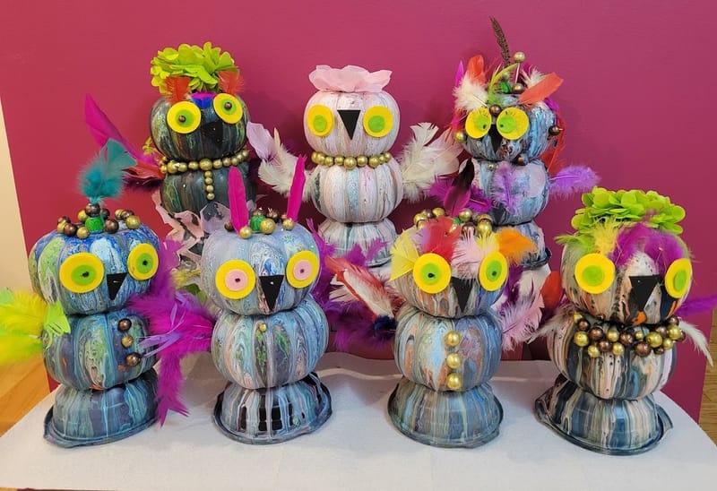 Fall Pumpkin Owls