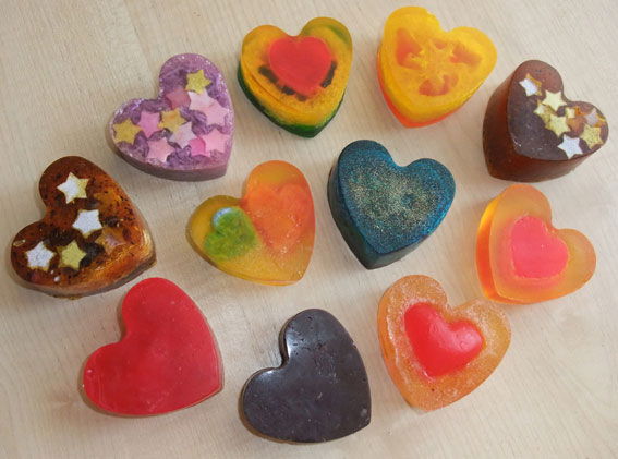 Мыловарение. Сердечки - Валентинки