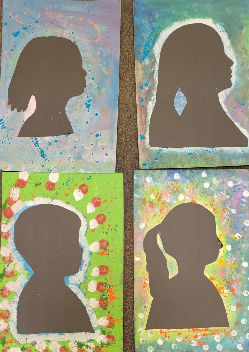 Красочный портрет. Для детей от 4 до 9 лет.