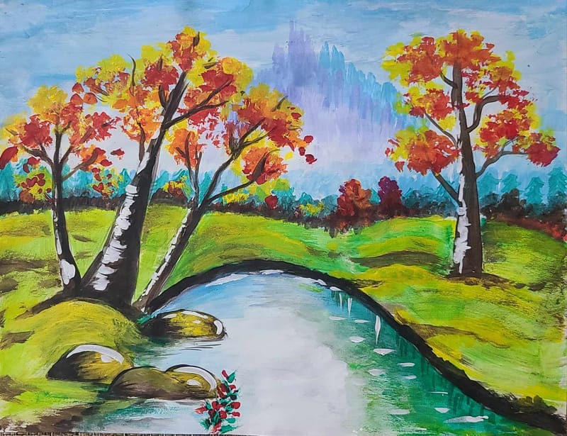 TRIAL painting class for kids 6 - 10 yo with REENA TOMAR . Mondays