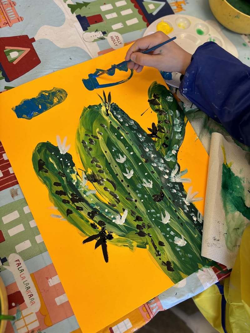 Живопись + Лепка.  По воскресеньям (c 11:00 до 12:00), для детей от 4,5 до 6 лет. Март.