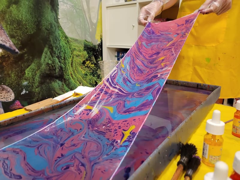 Эбру. Рисование на воде. Шелковые шарфики. Для взрослых и детей.