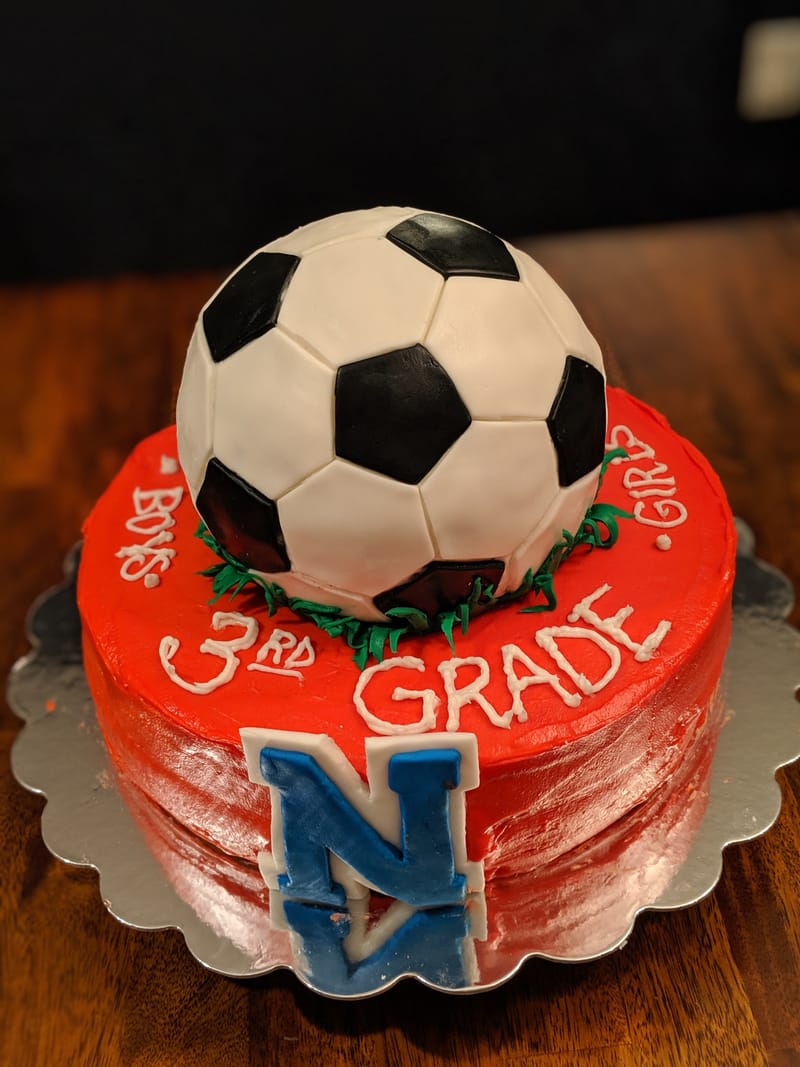 Soccer Team Cake
