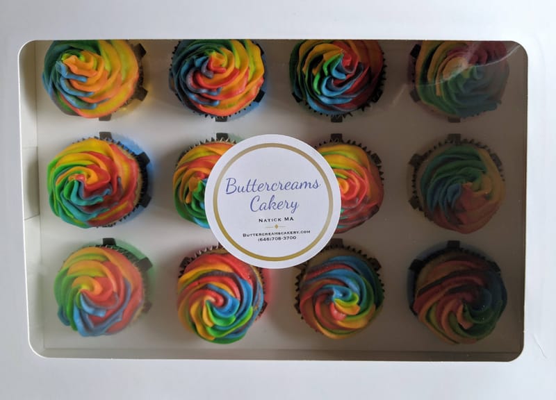 Rainbow Cupcakes