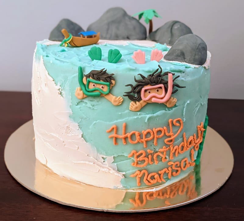 Tropical Beach Cake