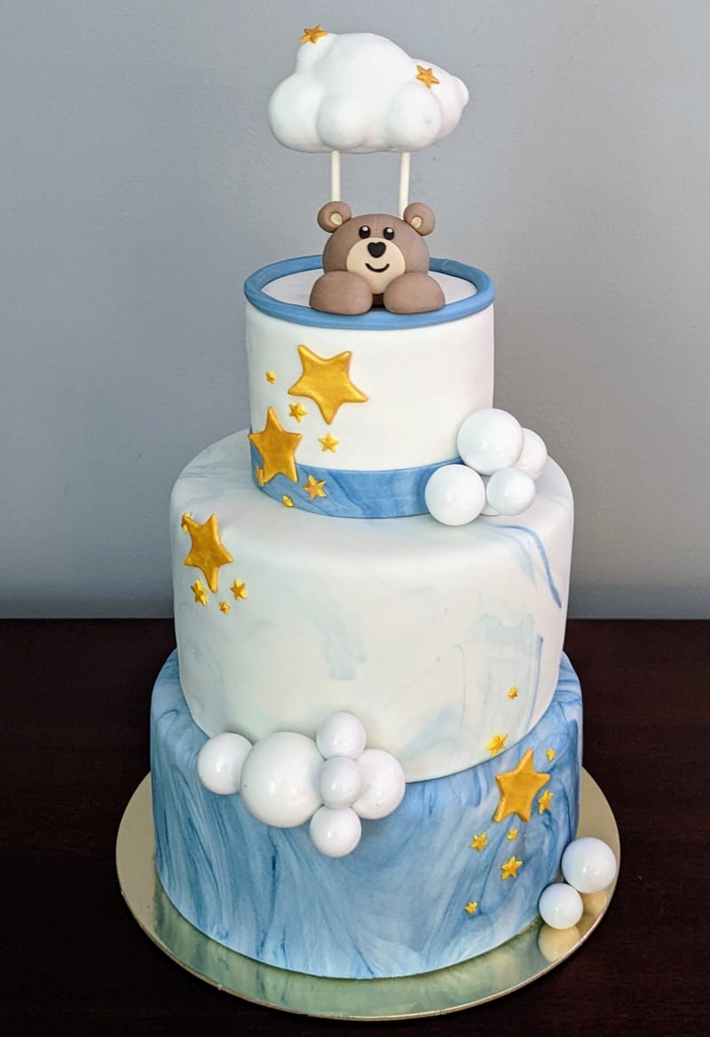 Bear Baby Shower Cake