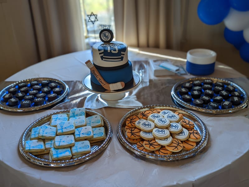Sports Bar Mitzvah Desserts