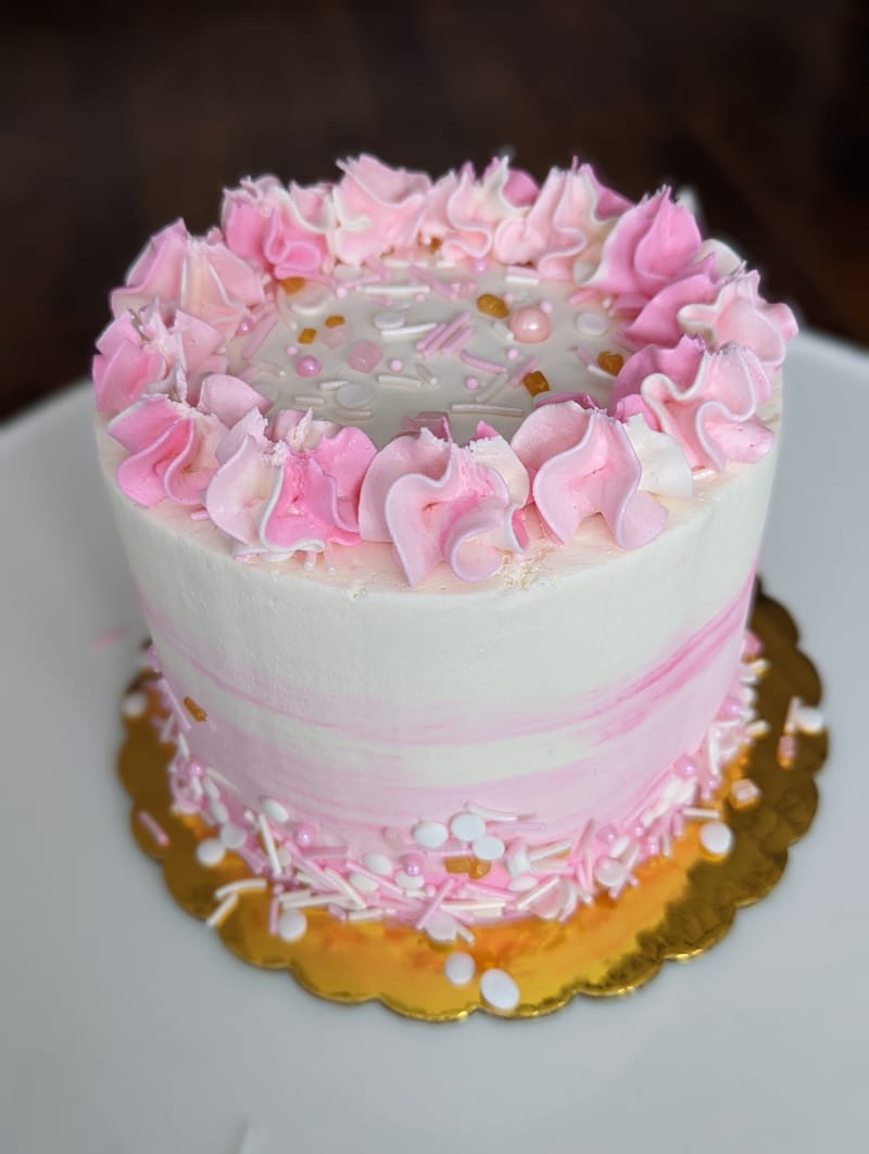 Pink Baby Smash Cake