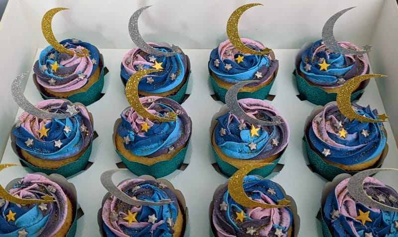 Moon and Stars Cupcakes