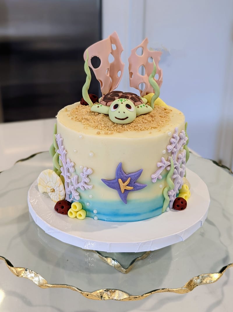 Sea Turtle Cake