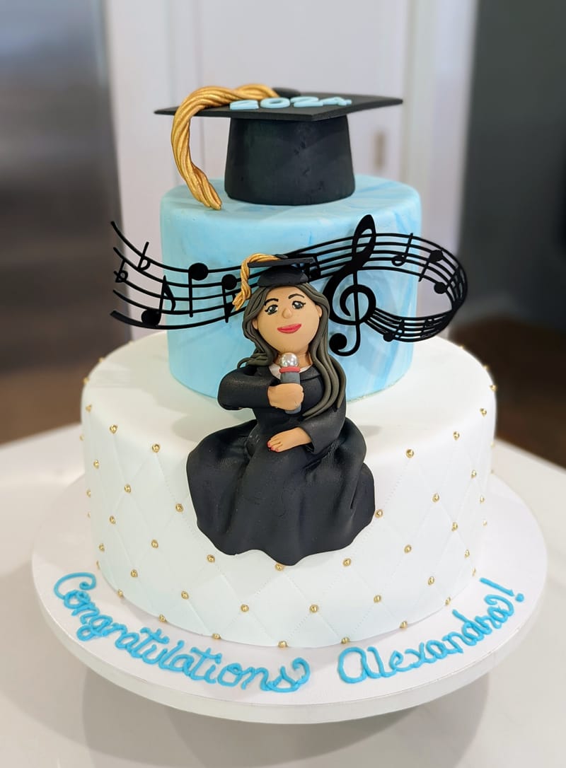 Sculpted Grad Cake
