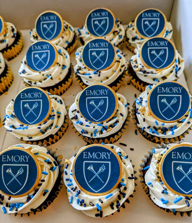 School Logo Cupcakes