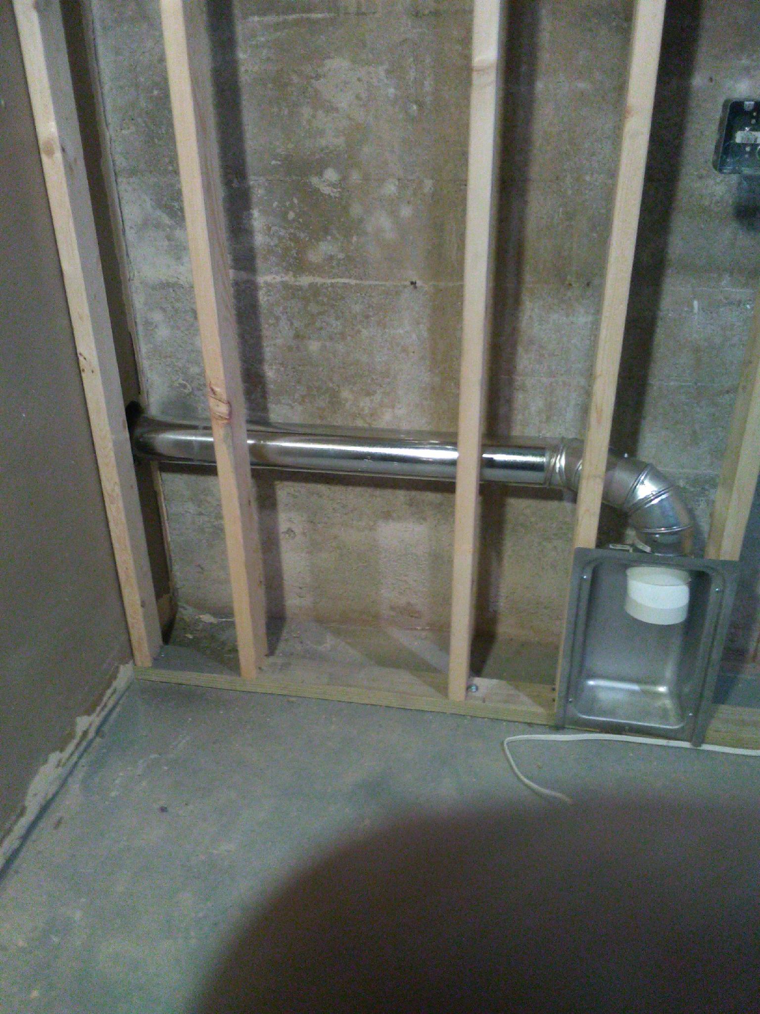 New dryer venting installed