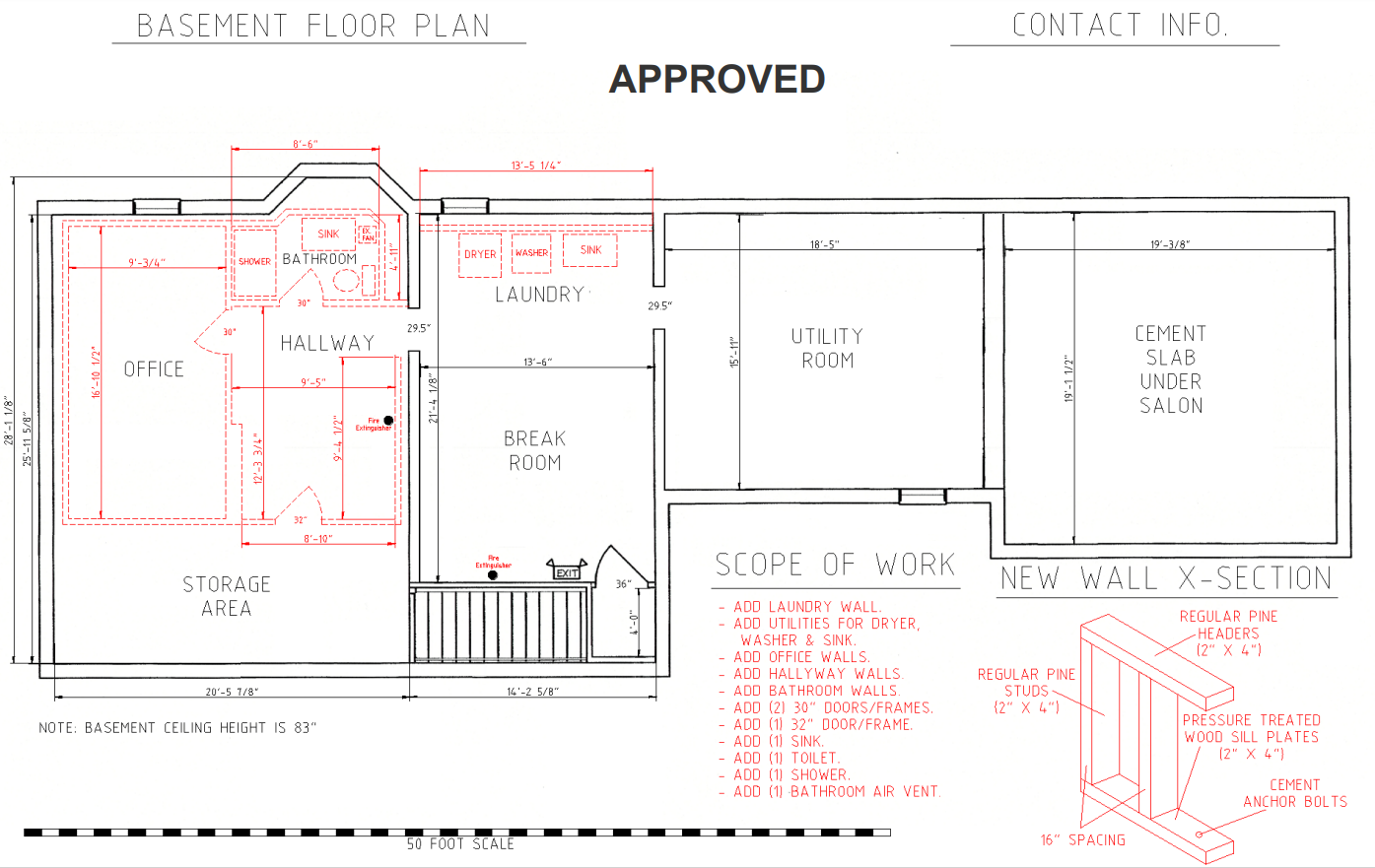 Created 2nd floor plans for City of Centerville approval