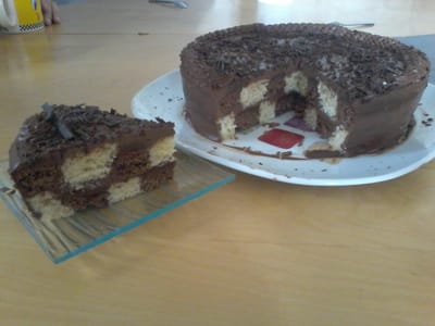 Gâteau damier