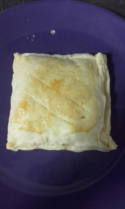 Feuilleté jambon, champignon et Caprice des dieux