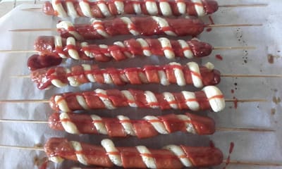 Brochette de saucisse et pâte feuiletée