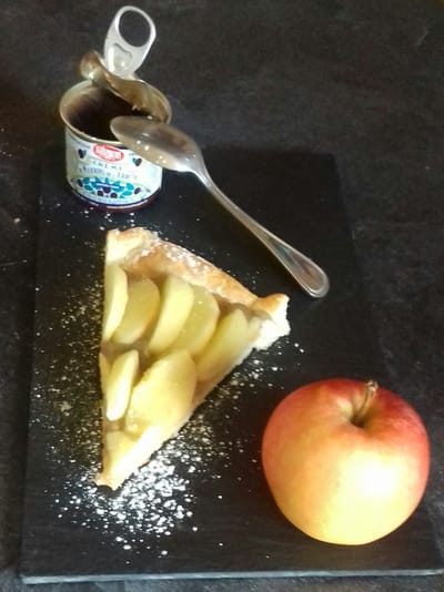 Tarte pomme et crème de marrons
