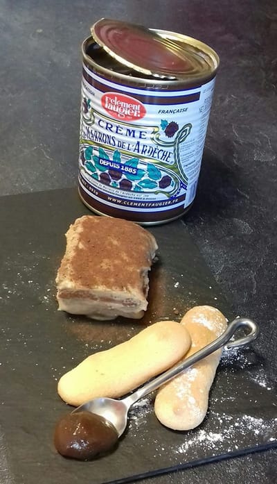 Tiramisu à la crème de marrons