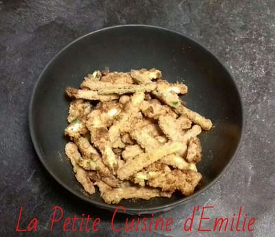 Frites de courgette au four