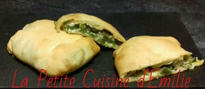 Pizza chausson courgette, poivron et fromage