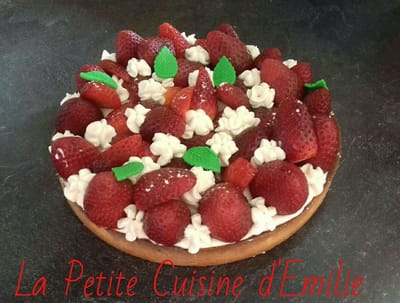 Tarte aux fraises chantilly