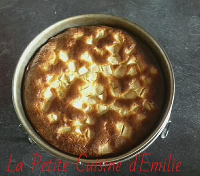 Gâteau au lait concentré sucré et pomme