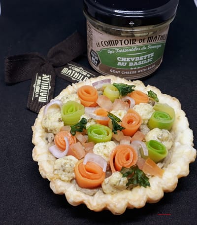 Tartelette Légumes, Chevrette/Basilic