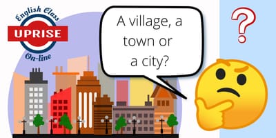 Qual a diferença entre "village", "town" e "city"?