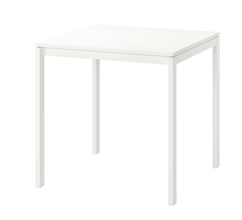 MELLTORP Tavolo, bianco1 75x75 cm