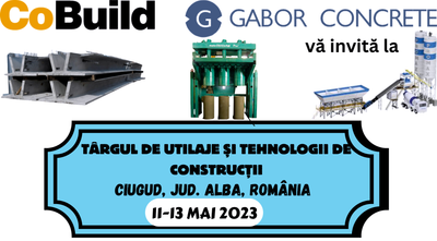 CoBuild- TÂRGUL DE UTILAJE ȘI TEHNOLOGII DE CONSTRUCȚII, ROMÂNIA