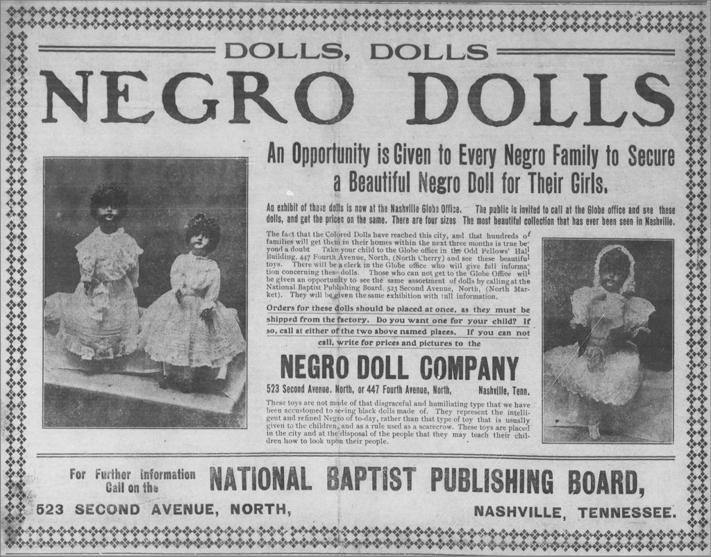 Negro Doll Ad Selling Dolls That Don't Look Negro!