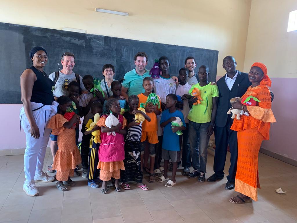 Apport de matériel à l'INEFJA, au CERFA et au club d'handiBasket de Thiès