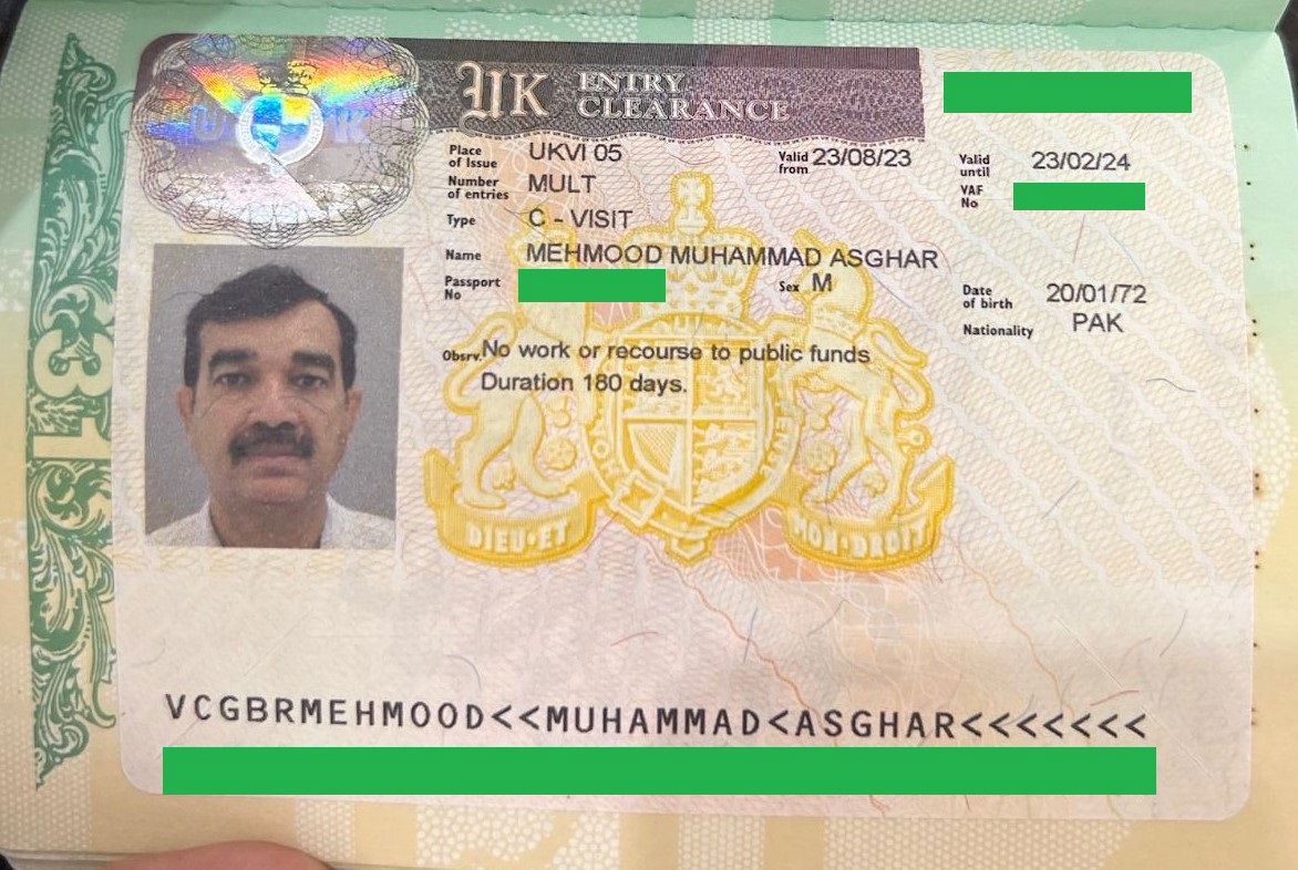 UK TOURIST VISA