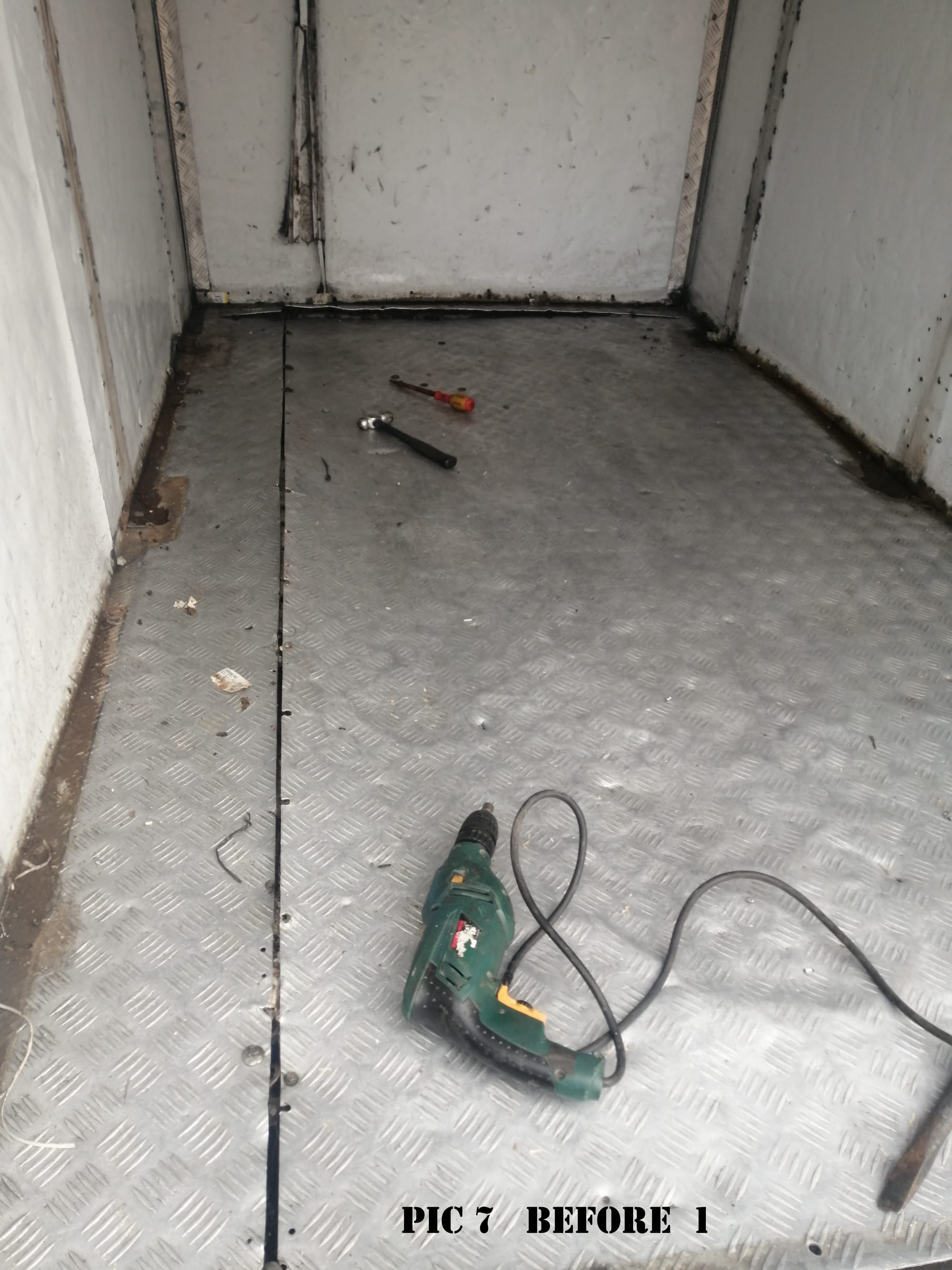 Fiberglass Repair -Refurbished inside of H 100 Canopy