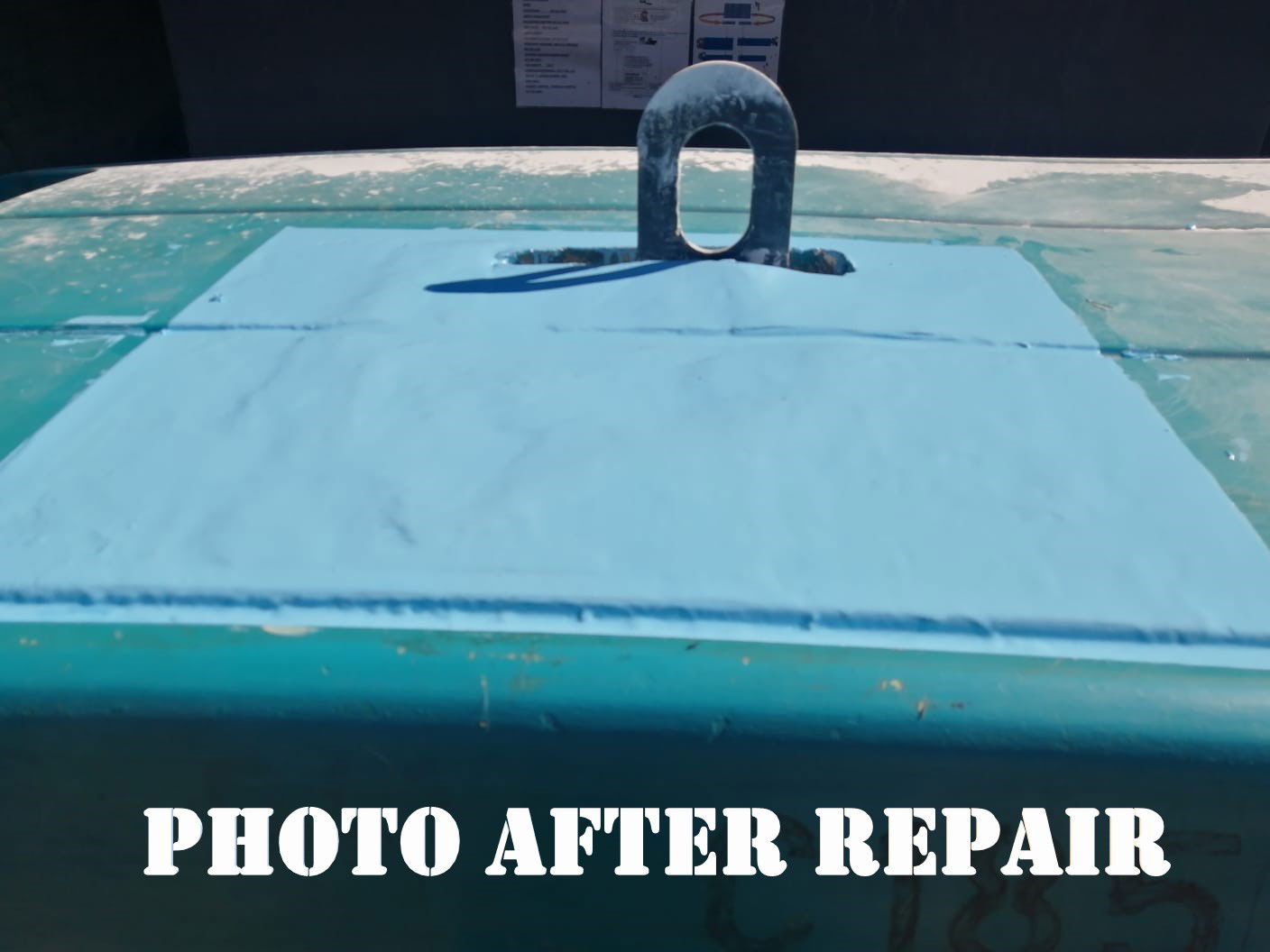 Fiberglass Air Compressor Cover 1 Repair