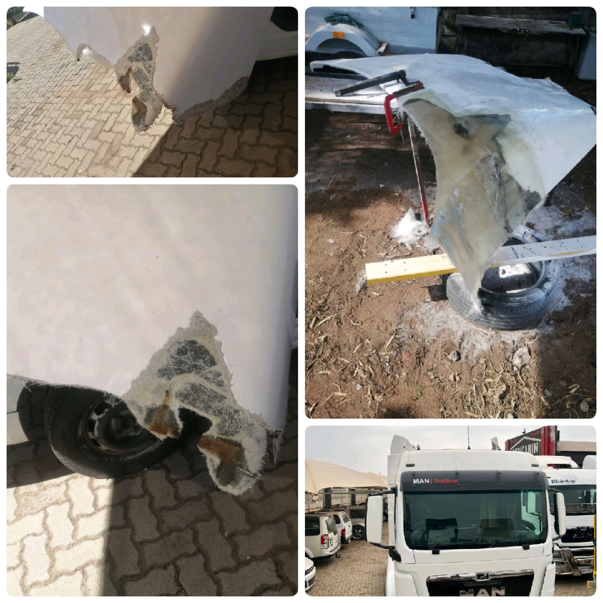 Man Truck Fairing Repair