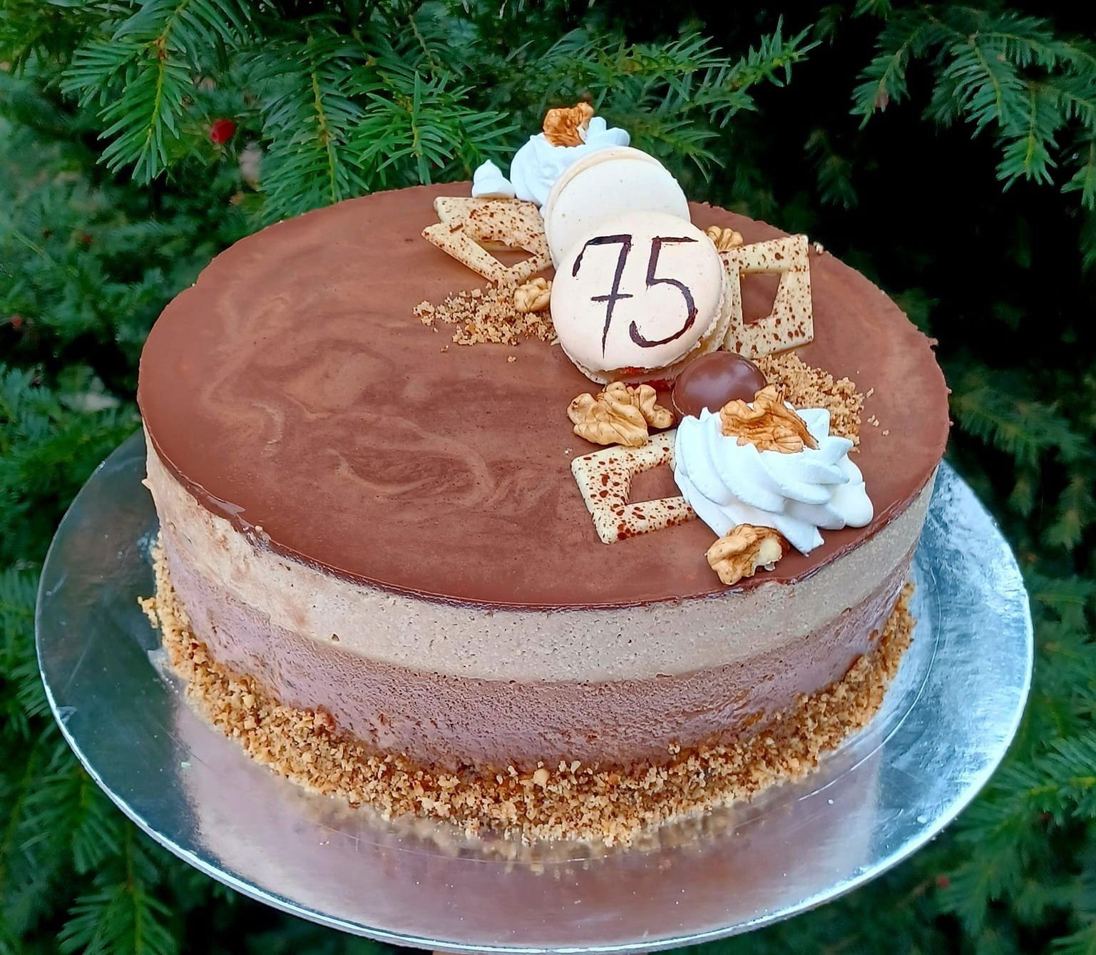 Kávé torta (csokival és tonkababbal)