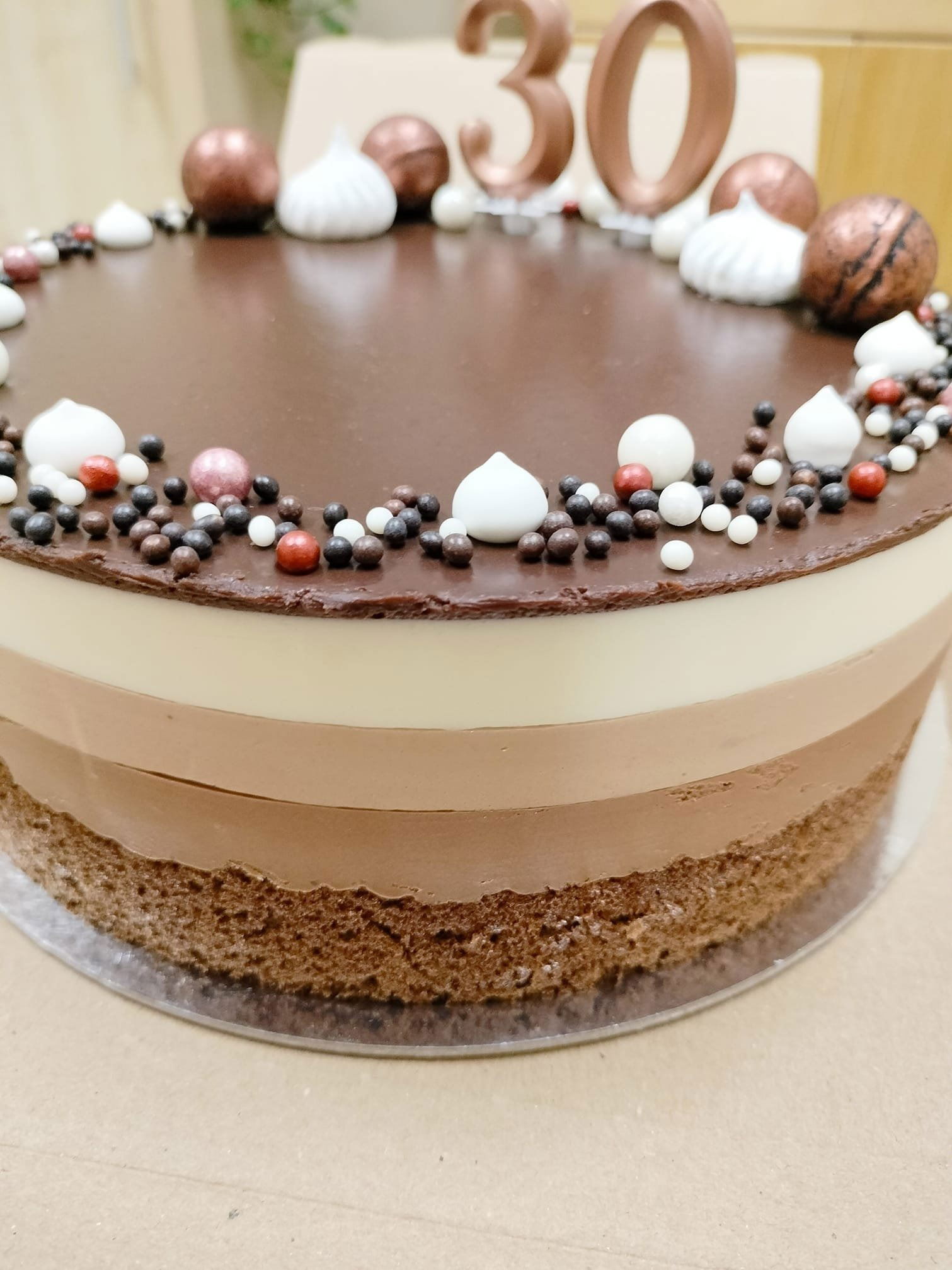 Triplacsoki mousse torta