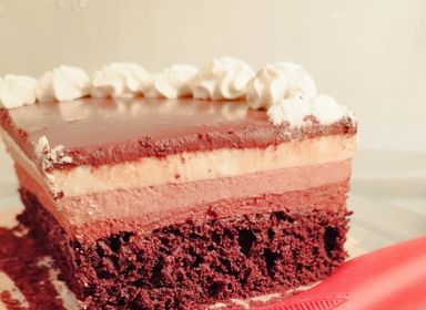 Triplacsoki mousse torta