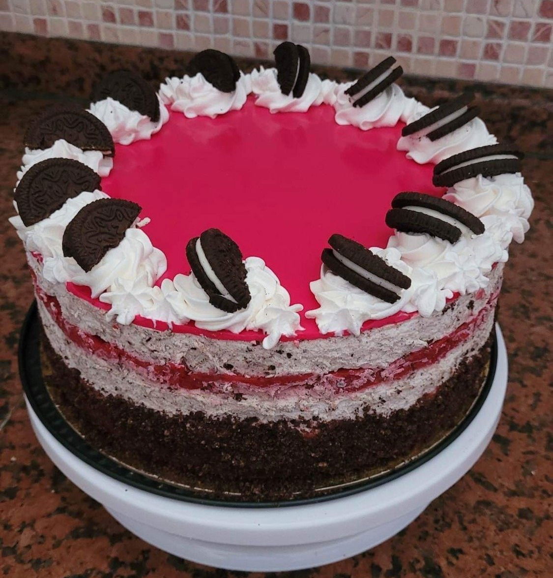 Málnás Oreo torta