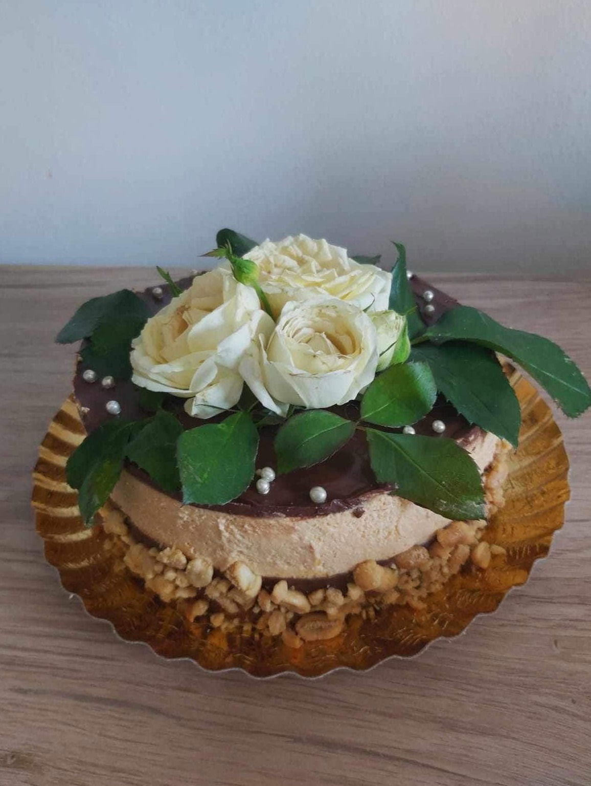 Mogyorós karamell torta (a Toffifee ihlette)