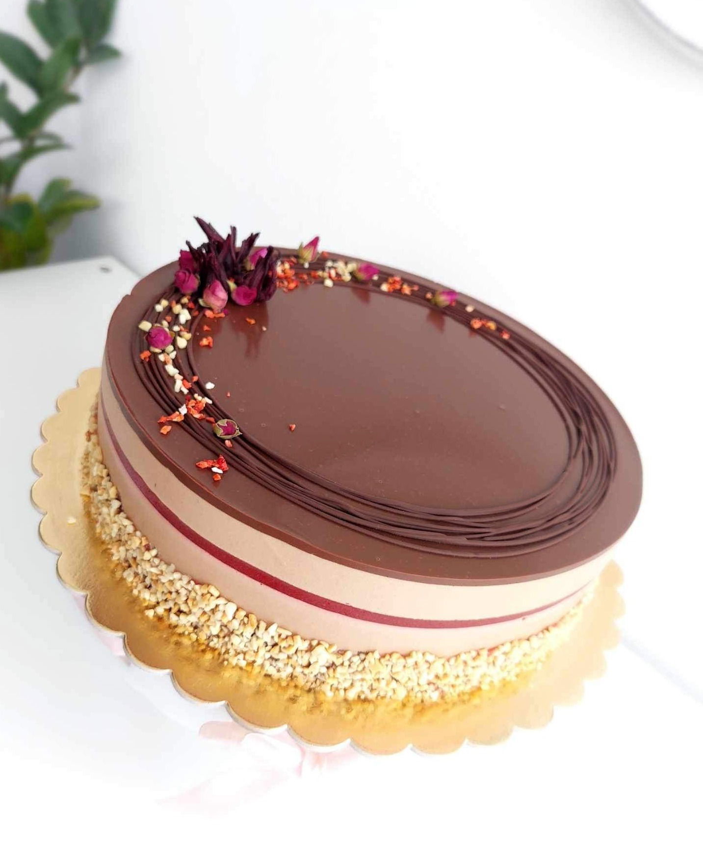 Áfonyás csokoládé mousse torta