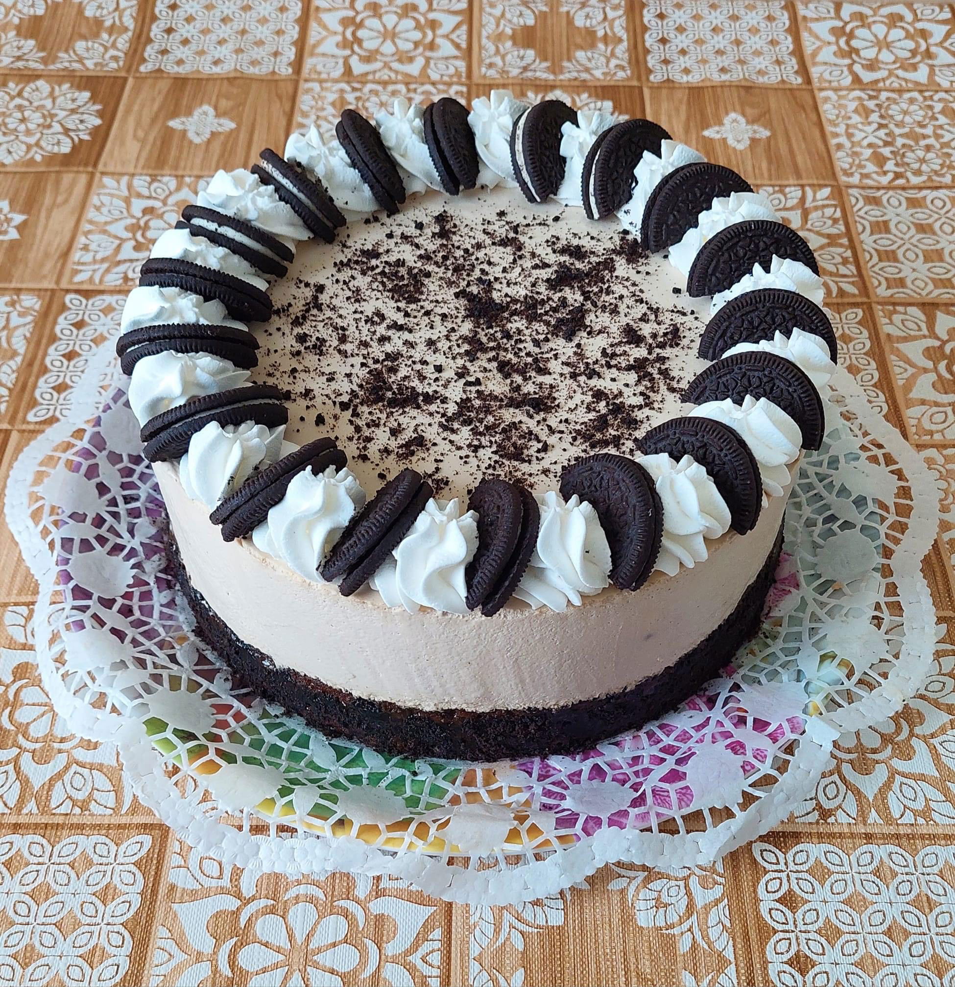 Kávés Oreo torta