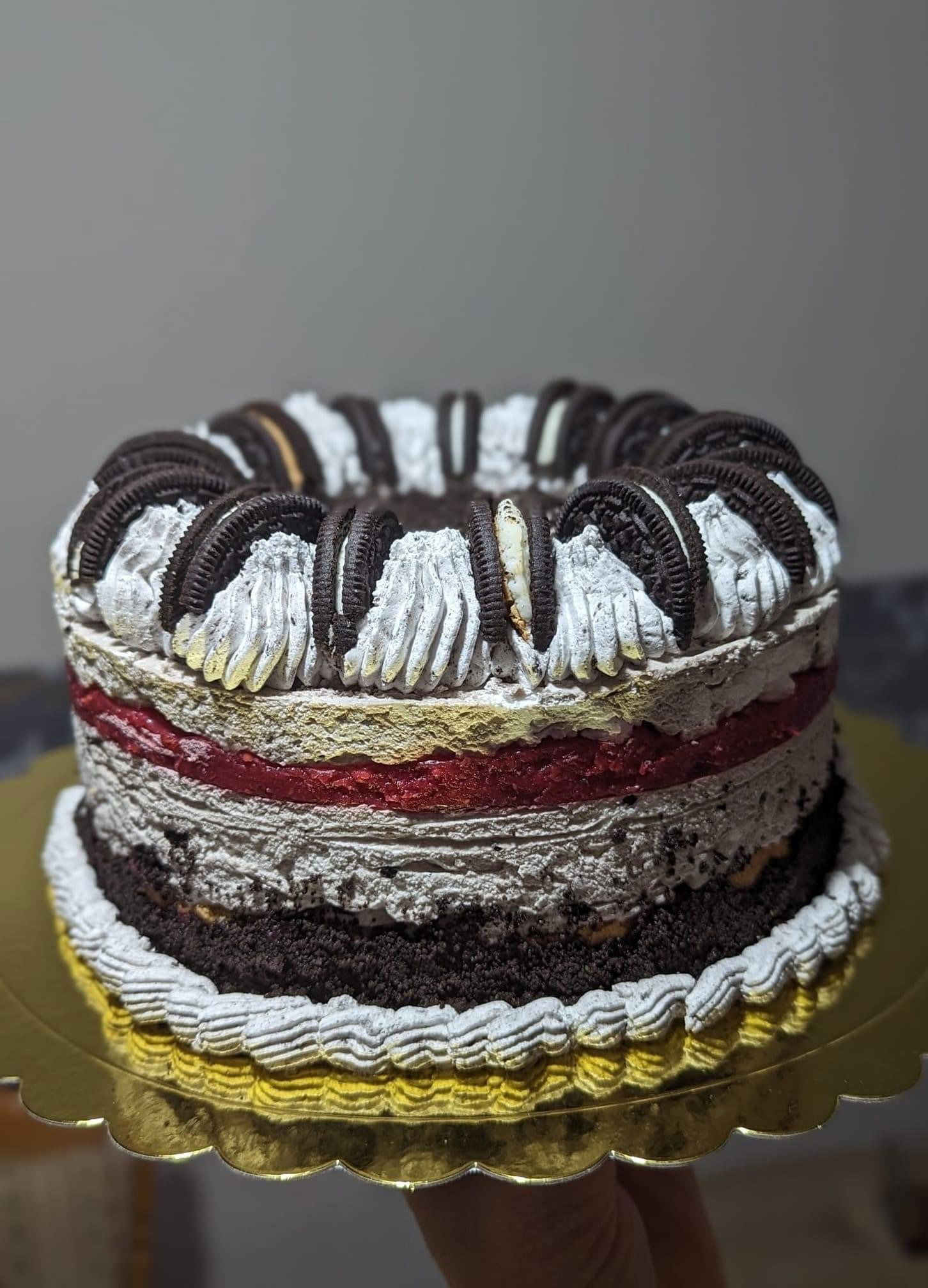 Málnás Oreo torta